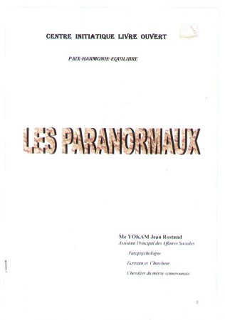 LES PARANORMAUX